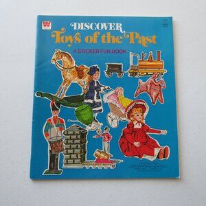 Discover Toys Of the Past Whitman Sticker Fun Vintage Book #1679